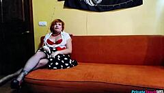 super cute chubby redhead begs for your cum straight in her mouth