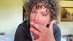 Your family vacation maid teases with dirty joi footjob ride, huh?