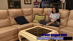 dr tampa... my neighbor alix avery's first gyno exam with anal fingering and shaved pussy humiliation