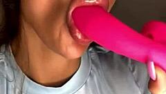 i slide a lubed dildo deep into my pussy after that hot dance