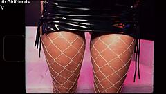 pierced hottie venus rivers spreads legs wide takes big cock creampie cowgirl