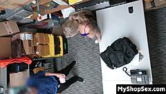 Suspect begs lp officer break caught shoplifting bent over pussy fucked