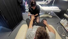 Manicurist Grabs Dick For Sloppy Blowjob