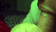 watch this thick dominican bbw slurp small cock pov till mouthful cum swallow every drop