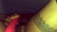 ebony milf teases with strip then deepthroats big black cock wet