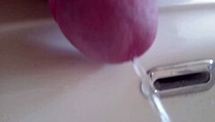 Seductive Close-Up Fetish of Pissing Straight into the Sink