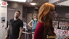 wanna see this redhead whore choke on big black cock?