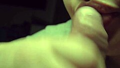 watch this thick dominican bbw slurp small cock pov till mouthful cum swallow every drop