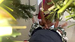 yo busty teen stepdaughter squirts new year load for old stepdad's cock