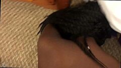 amateur black couple pounds doggystyle in close-up pov