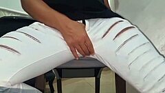 Sexy guy jerks big dick fast on open ass. Dense cumshot blasts closeup strong