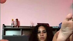 got so horny stretching on my bed 😩 now fucking my dildo deep 🍆💦