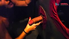 Casada Flashes at Glory Hole with Dotados in Swing House