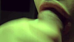 watch this thick dominican bbw slurp small cock pov till mouthful cum swallow every drop