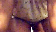 ebony milf teases with strip then deepthroats big black cock wet