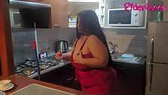 riderqueen drops her uncensored latina milf sex tape showing curvy creampie action with hubby