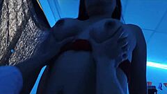 una historia de terror halloween: latina chupa polla grande y folla en bedroom