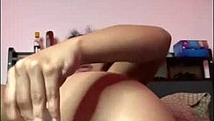 got so horny stretching on my bed 😩 now fucking my dildo deep 🍆💦