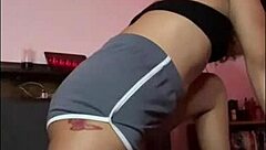 got so horny stretching on my bed 😩 now fucking my dildo deep 🍆💦