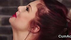 Spicy peach takes face cumshot and gulps every drop