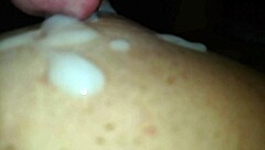 hot wife flashes big tits begs massive cumshot cuck licks slow motion