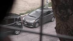 beautiful teen stalked then fucked hard riding cock with blowjob and handjob action