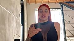 deliciosa latina andreapardo masturbates wet anal with dildo to orgasm