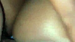 ebony wet creamy pussy pounded deep doggystyle bent over