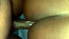 ebony wet creamy pussy pounded deep doggystyle bent over