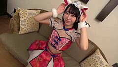 Hey, former underground idol, time to face showbiz reality—creampie that skinny cosplay beauty Mea at the shoot!