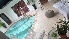 Gooning Caught on Goth Step Sister Trippi Rose Ripping Clothes for Creampie Ride