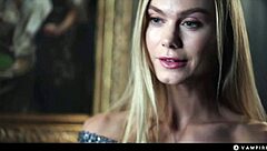 Vampire mind-controls Nancy Ace to strip and lick Rikako's pussy! 🧛👅