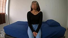 curvy latina teen begs for cock in wet pussy casting pov closeup