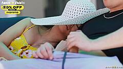 Ameena Green bends over at cookout for doggystyle pussy pounding cumshot