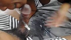 Cheating stepmom Jhodez1 slurps big cock with her phat ass freaky style