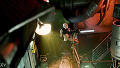 burglar fantasy lil materia thief gives hot handjob