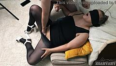 Hot milf lets me finger wet pussy under pantyhose dress 😩💦