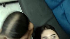 stepsisters spread asses lick holes and suck huge cock in group fetish