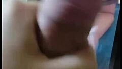 Neighbor friend blasts cum tribute all over my wife!