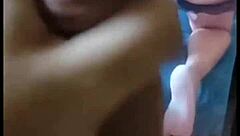 Neighbor friend blasts cum tribute all over my wife!