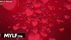 anna's valentine cum shower drenches her from neighbor and stepson threesome licks