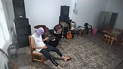 my best friend sneaks off to jerk his monster cock in the music room