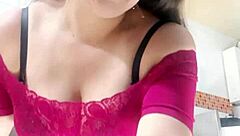 big ass latina milf's juicy cameltoe bulges as she masturbates for stepson