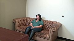 bbw college student mia marks tight big ass tits sofa casting interview tease