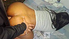 morena's huge ass shakes as colombian cock fills her outdoors