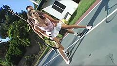 Vanessa Lane craves outdoor monster cock pounding her shaved holes!