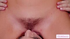 Does blonde's rimjob drive her lesbian teammate wild for facesitting?