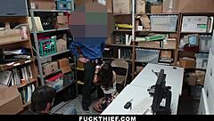 stepdad trades stepdaughter's pussy to dodge shoplifting bust