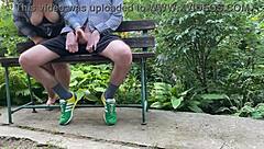 ever wonder what happens when a saggy-titted mature cougar flashes her fat ass outdoors and milks you dry?