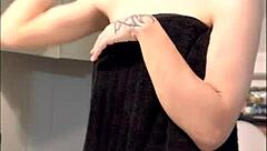 scarlett foxx rambles casually about her post-shower self-care routine and tattoos